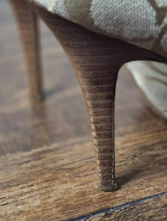 Coach Aldis peep-toe stiletto heels featuring the brand's signature Sz 6.5 - Picture 8 of 8